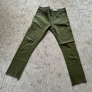 Gustin Forest Green skinny Trousers